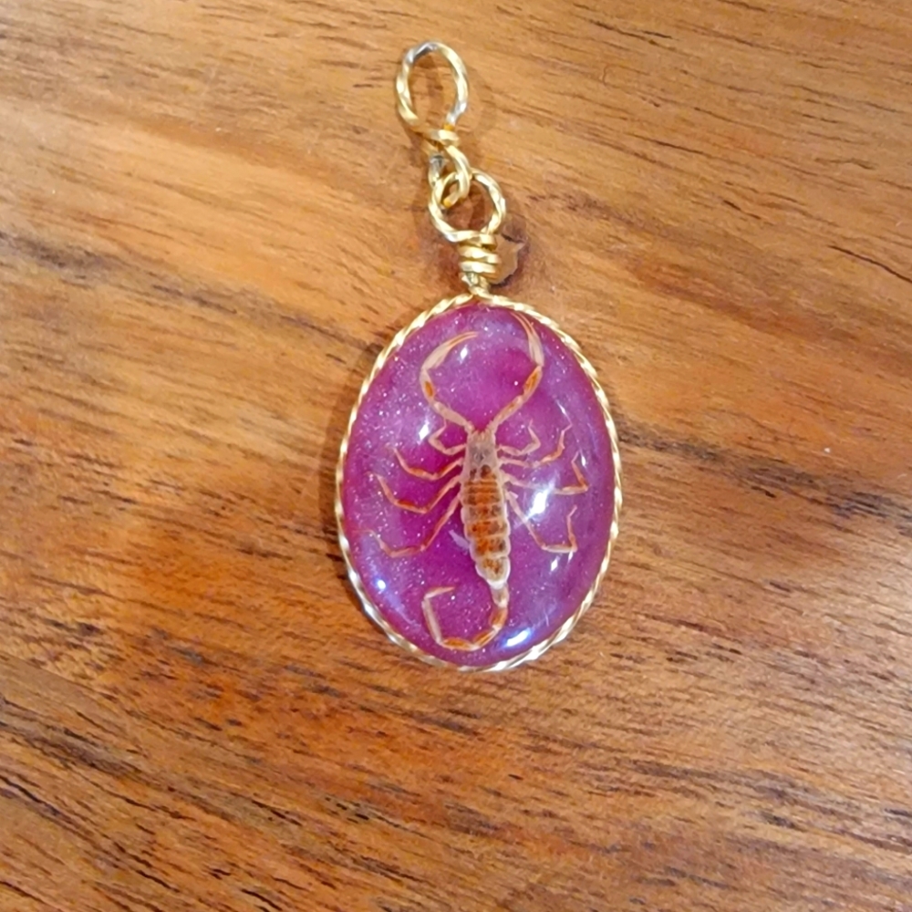 Scorpion necklace charm